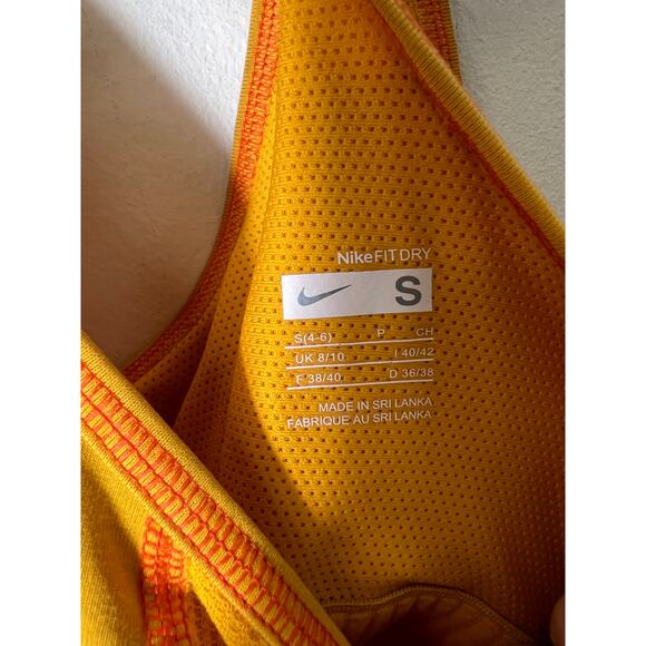 Nike FitDry Runing Tank Yellow, Sz small - Picture 3 of 3